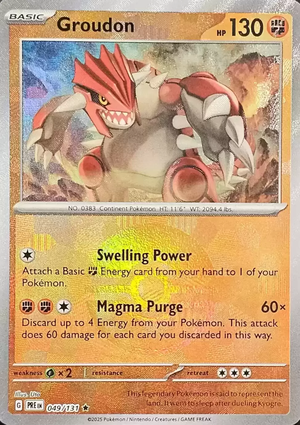 Prismatic Evolutions PREEN - Groudon Poké Ball