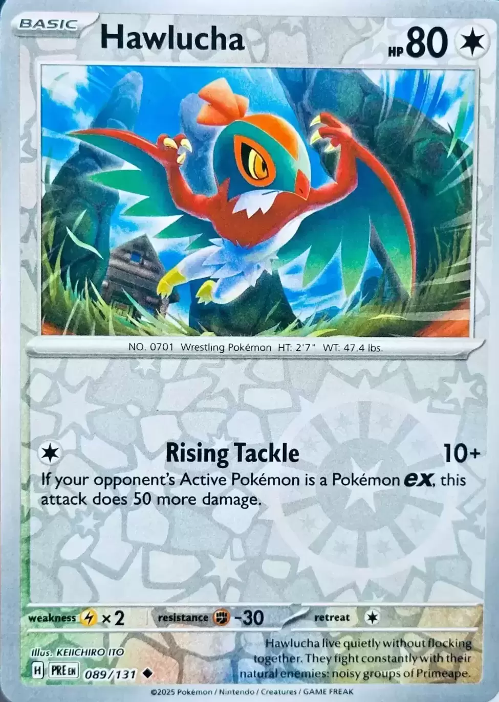 Prismatic Evolutions PREEN - Hawlucha Reverse