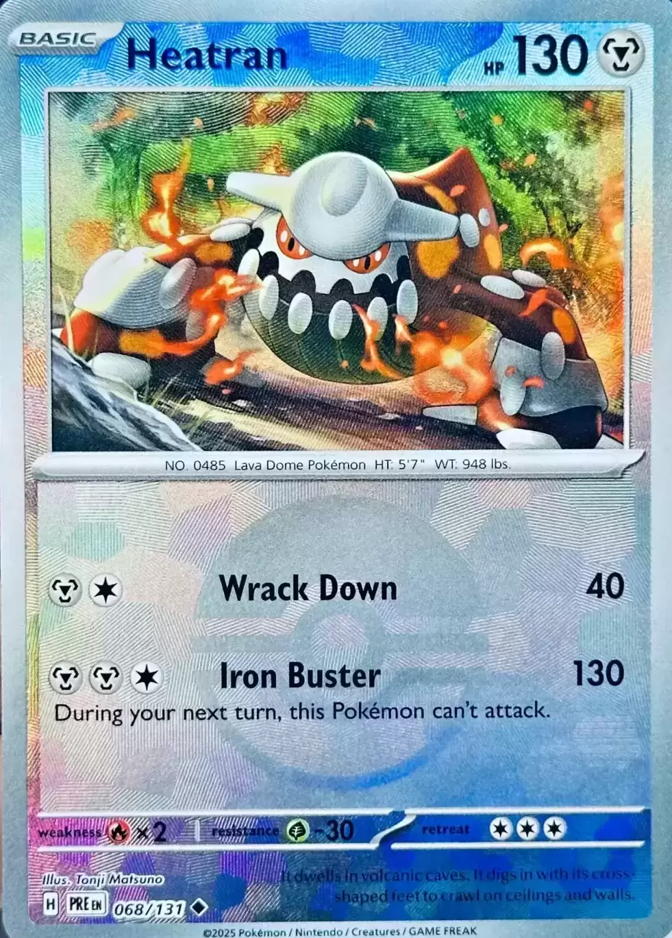 Prismatic Evolutions PREEN - Heatran Poké Ball