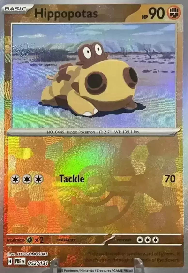 Prismatic Evolutions PREEN - Hippopotas Poké Ball