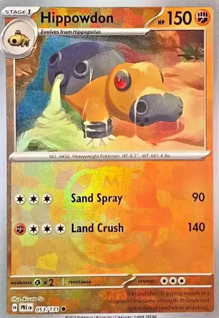 Prismatic Evolutions PREEN - Hippowdon Master Ball