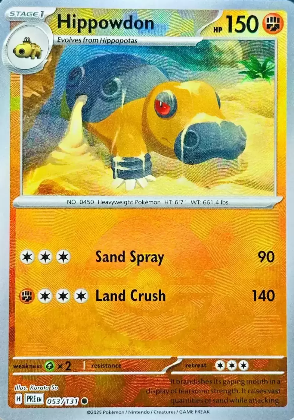 Prismatic Evolutions PREEN - Hippowdon Poké Ball