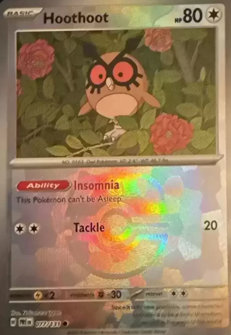 Prismatic Evolutions PREEN - Hoothoot Master Ball