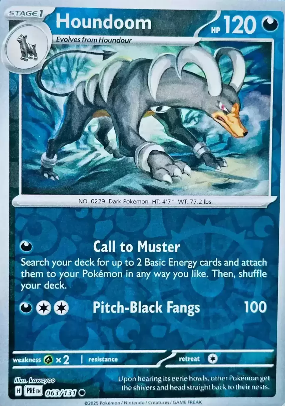 Prismatic Evolutions PREEN - Houndoom Reverse