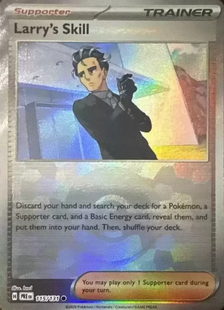 Prismatic Evolutions PREEN - Larry\'s Skill Poké Ball