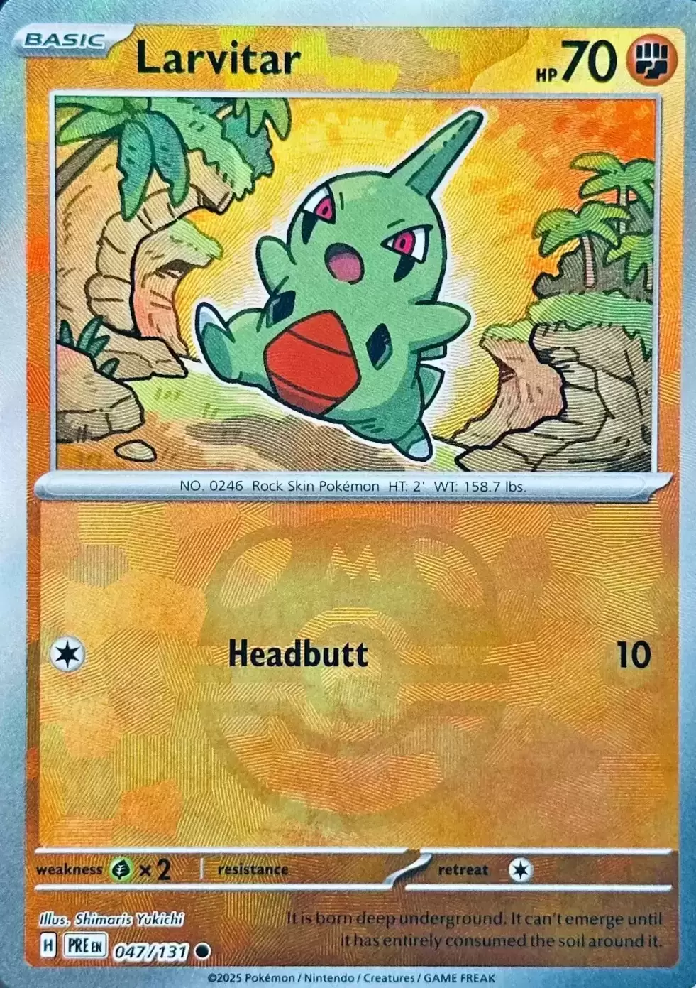 Prismatic Evolutions PREEN - Larvitar Master Ball