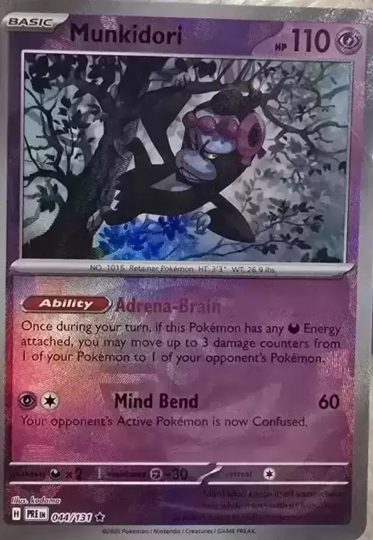 Prismatic Evolutions PREEN - Munkidori Master Ball