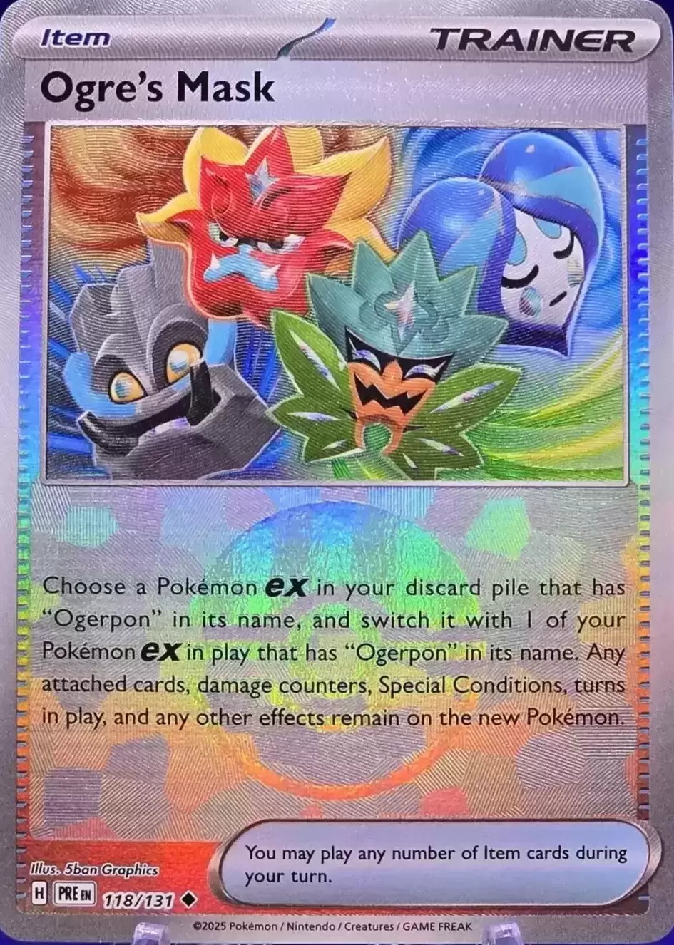 Prismatic Evolutions PREEN - Ogre\'s Mask Poké Ball