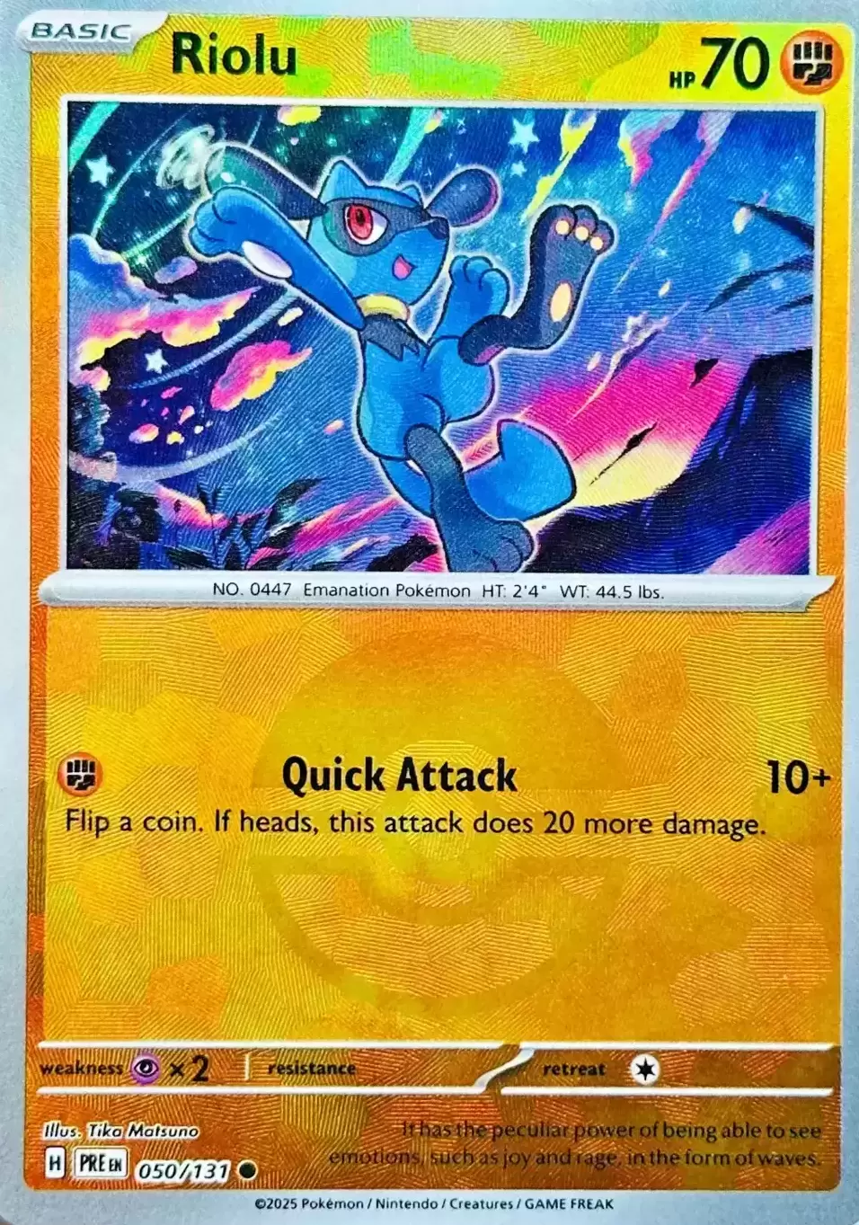 Prismatic Evolutions PREEN - Riolu Poké Ball