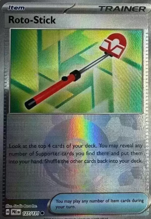 Prismatic Evolutions PREEN - Roto-Stick Poké Ball
