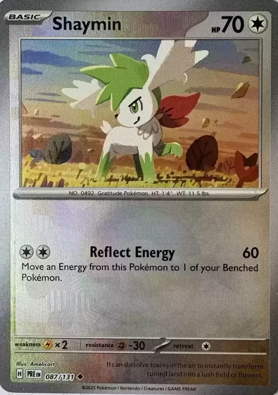 Prismatic Evolutions PREEN - Shaymin Poké Ball