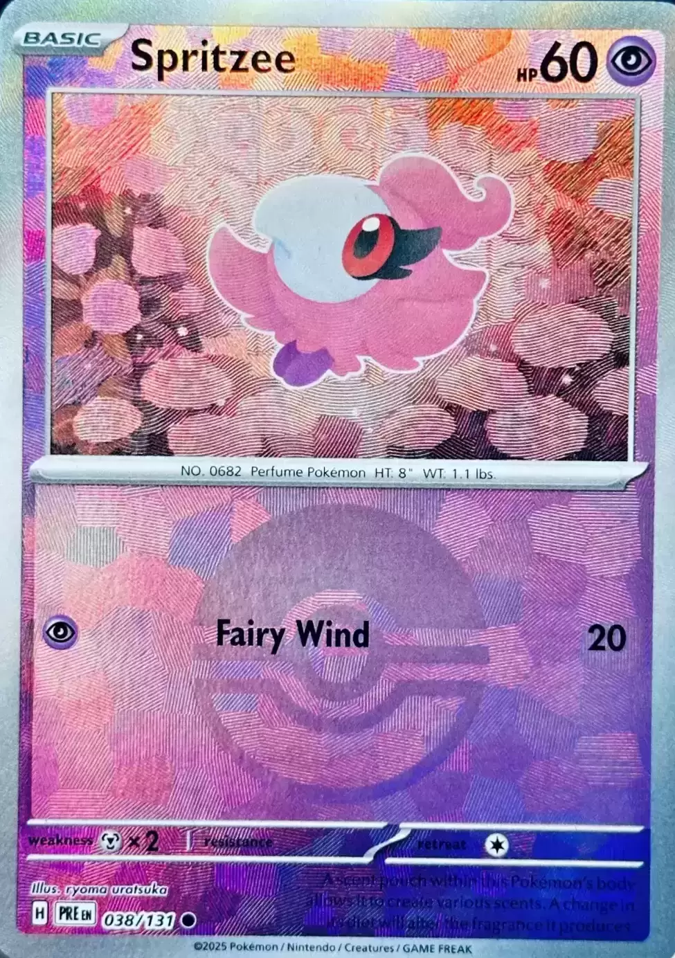 Prismatic Evolutions PREEN - Spritzee Poké Ball