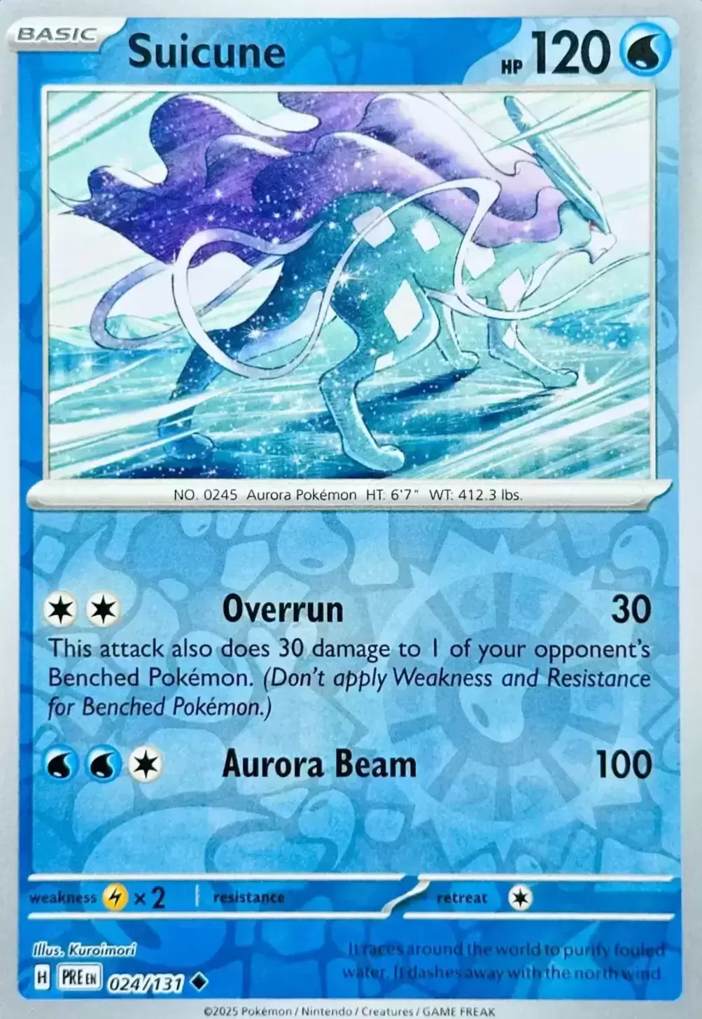 Prismatic Evolutions PREEN - Suicune Reverse