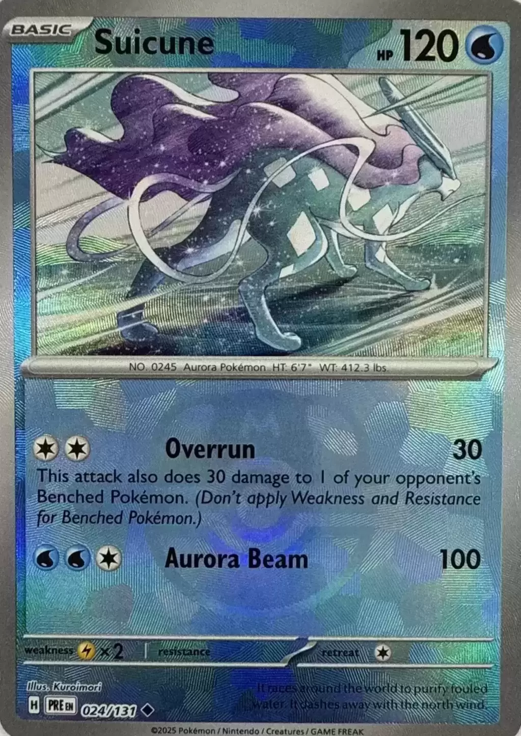 Prismatic Evolutions PREEN - Suicune Master Ball