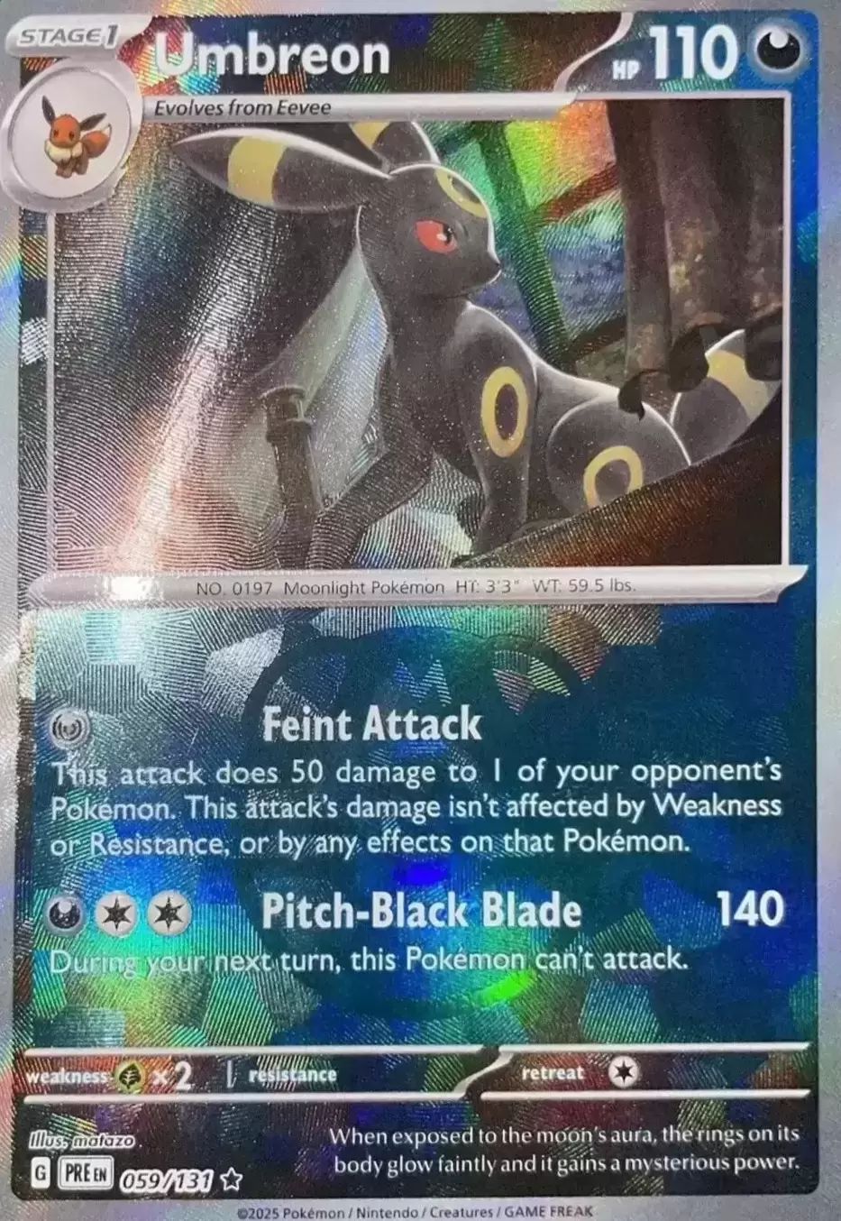 Prismatic Evolutions PREEN - Umbreon Master Ball
