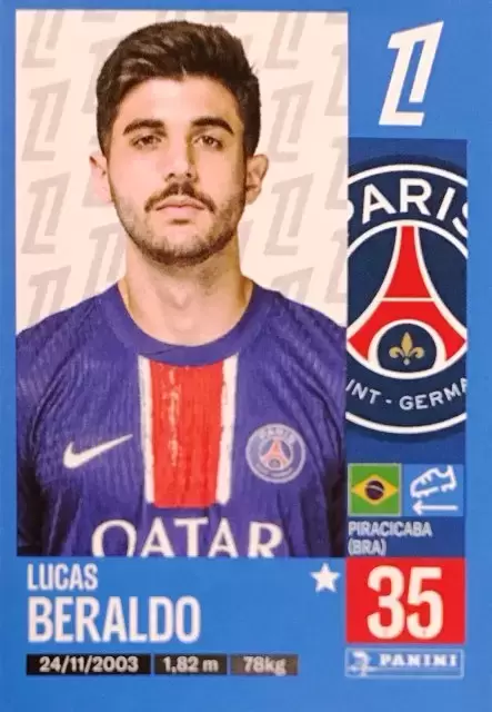 Panini Foot 2024 2025 - Lucas Beraldo - Paris-Saint-Germain