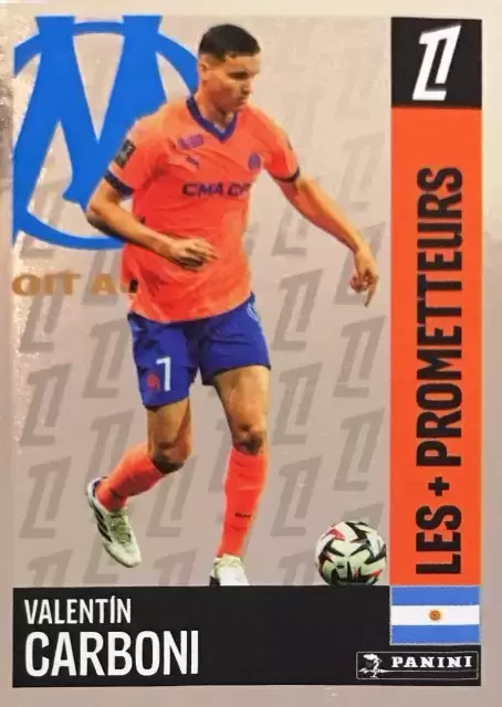 Panini Foot 2024 2025 - Valentín Carboni (Olympique de Marseille) - Les + Prometteurs