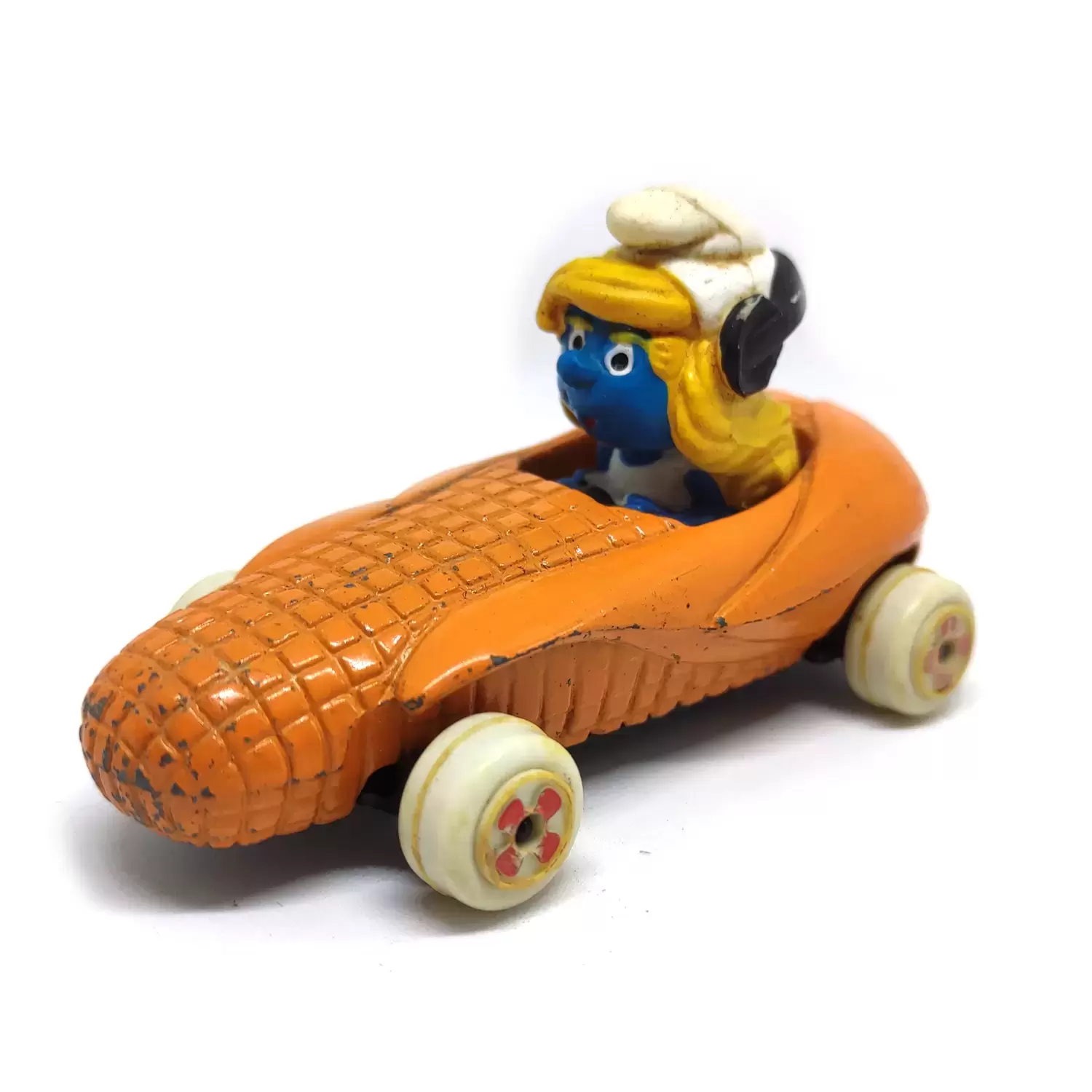 Puffi ESCI / ORLI JOUET (Die Cast Metal) - Schtroumpfette dans épis de maïs