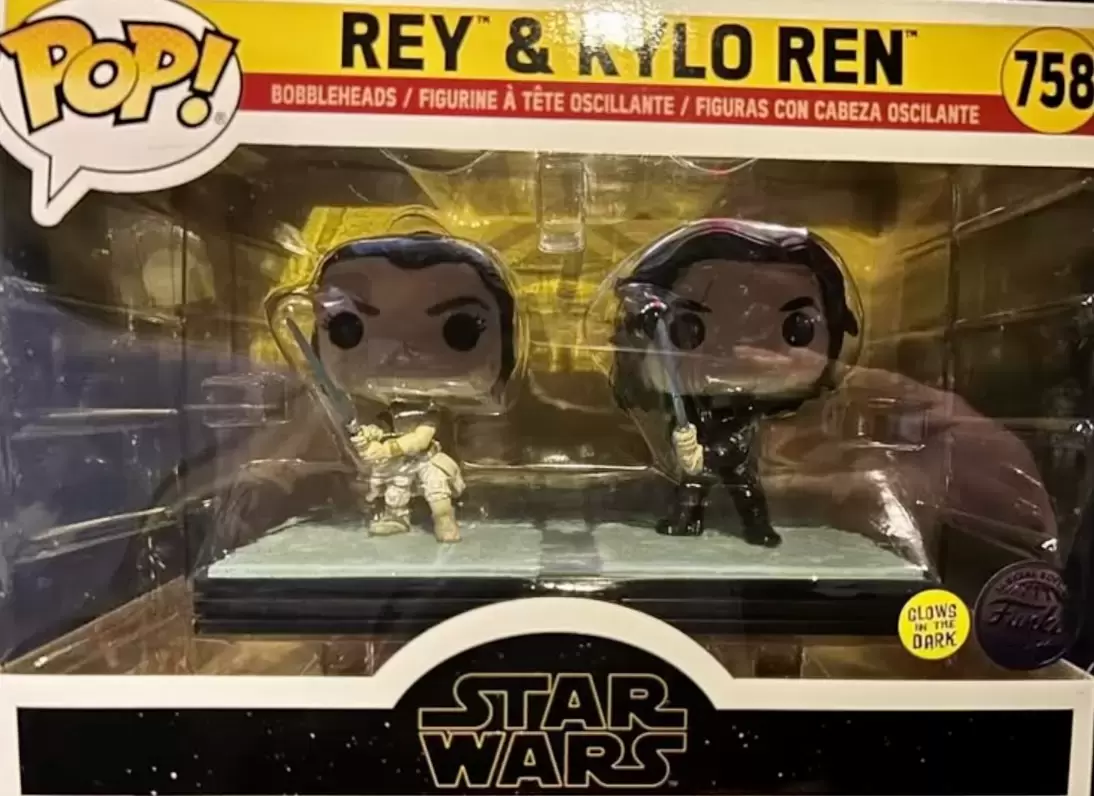 POP! Star Wars - Rey & Kylo Ren GITD 2 Pack