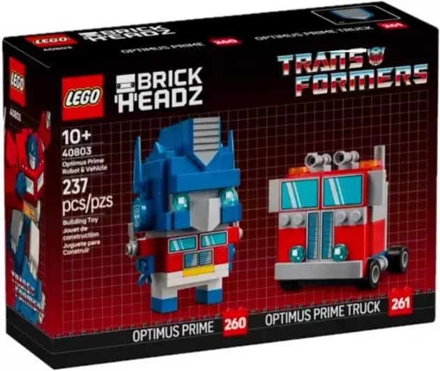 LEGO BrickHeadz - 260 & 261 - Optimus Prime Robot & Vehicle