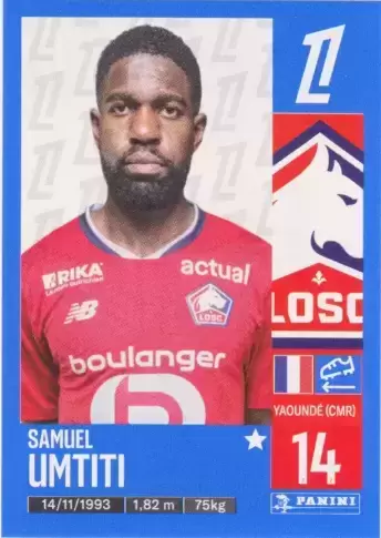 Panini Foot 2024 2025 - Samuel Umtiti - LOSC Lille