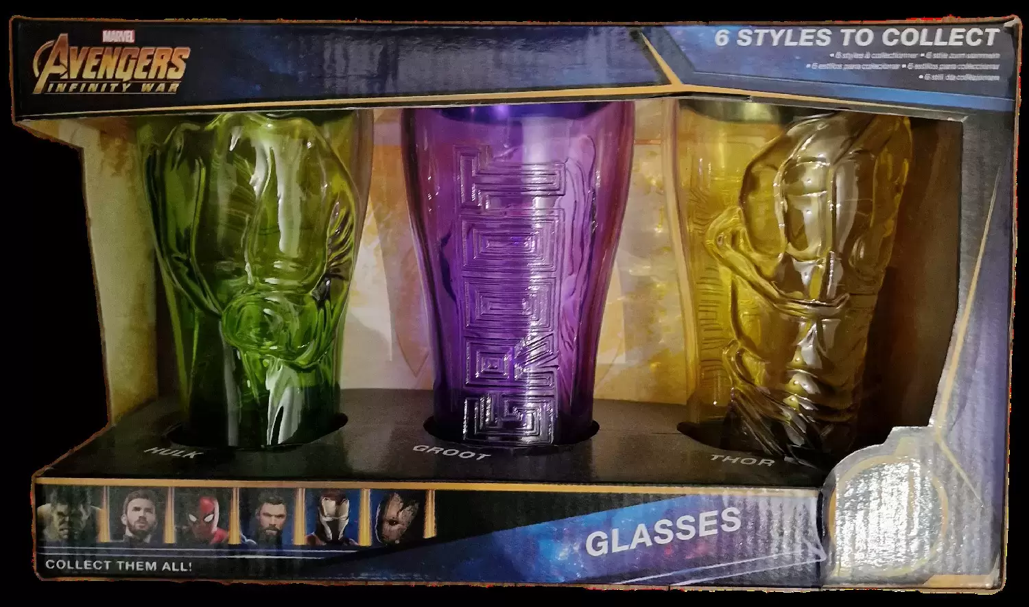 Verres - Verre - Avengers Infinity War - Set De 3 Pierres A