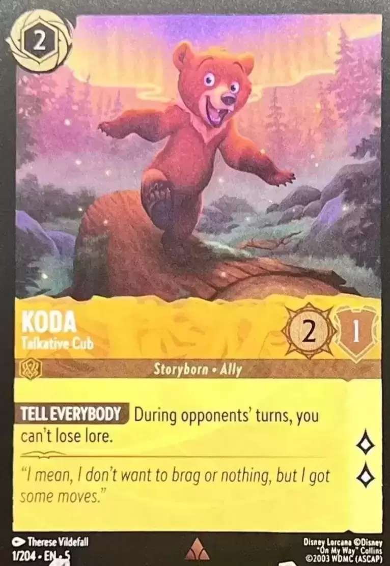 Shimmering Skies - Koda - Talkative Cub - Foil