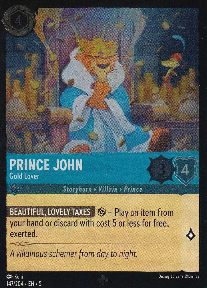Shimmering Skies - Prince John - Gold Lover - Foil