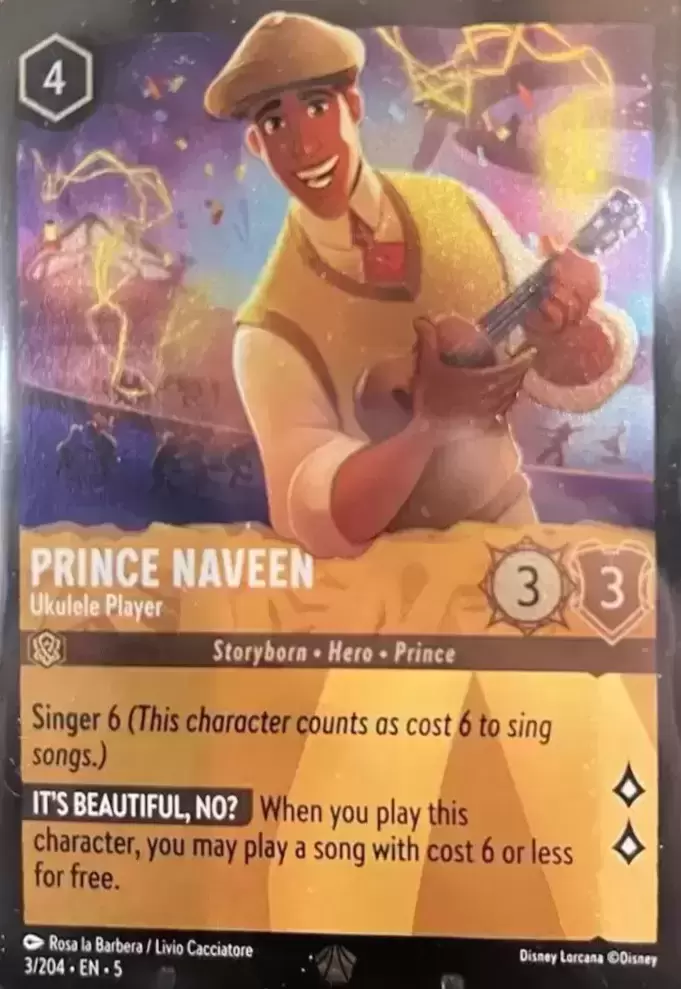 Shimmering Skies - Prince Naveen - Ukulele Player - Foil