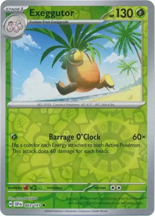 Surging Sparks SSPEN - Exeggutor Reverse