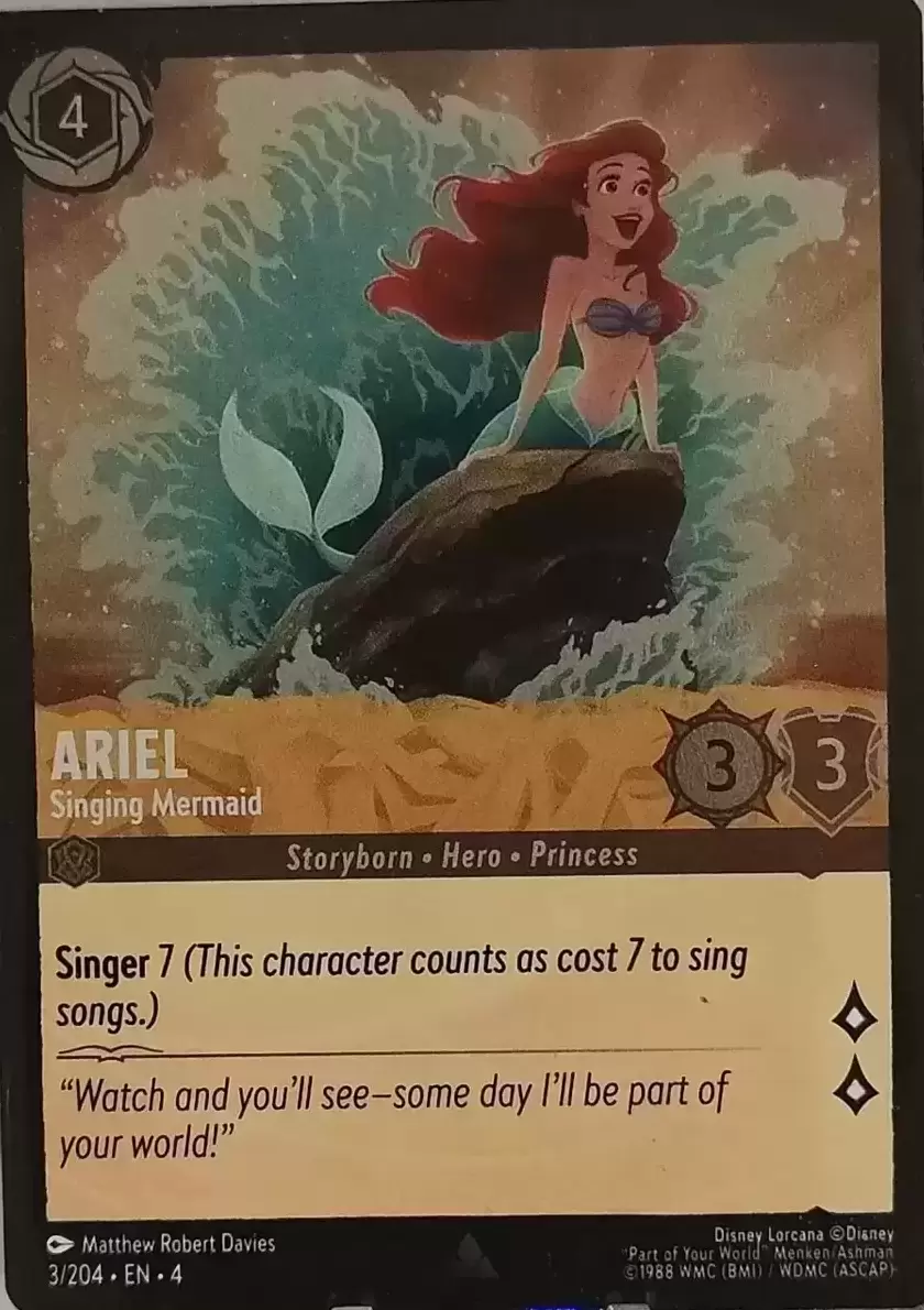 Ursula\'s Return - Ariel - Singing Mermaid - Foil