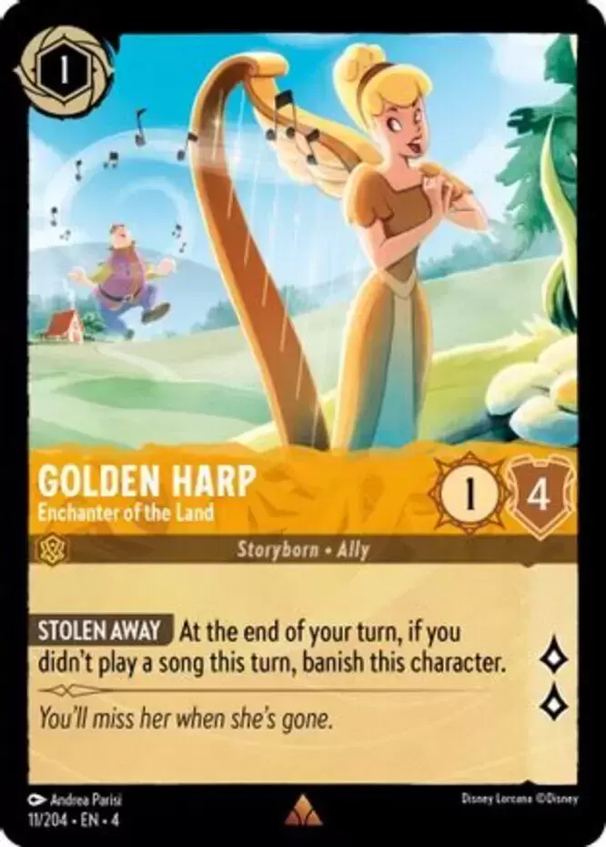 Ursula\'s Return - Golden Harp - Enchanter of the Land - Foil