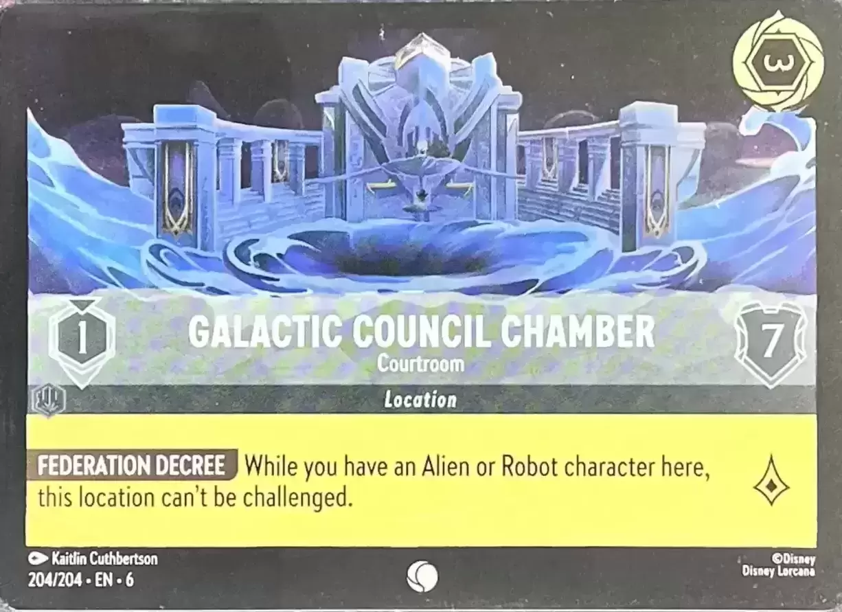 Azurite Sea - Galactic Council Chamber - Foil