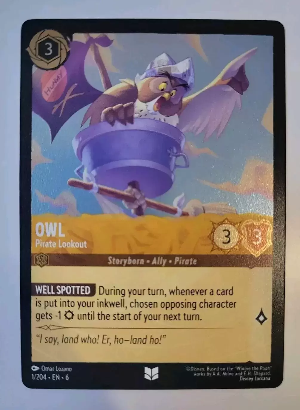 Azurite Sea - Owl - Pirate Lookout - Foil