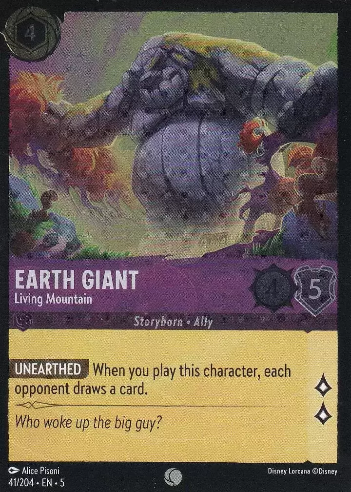 Shimmering Skies - Earth Giant - Living Mountain - Foil