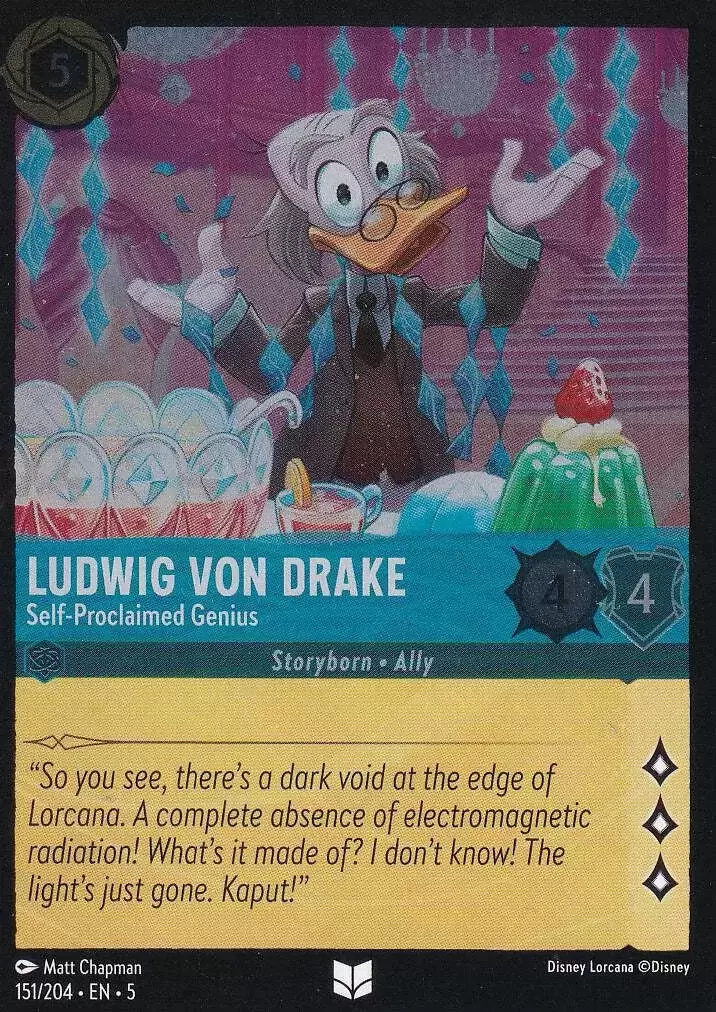 Shimmering Skies - Ludwig von Drake - Self Proclaimed Genius - Foil