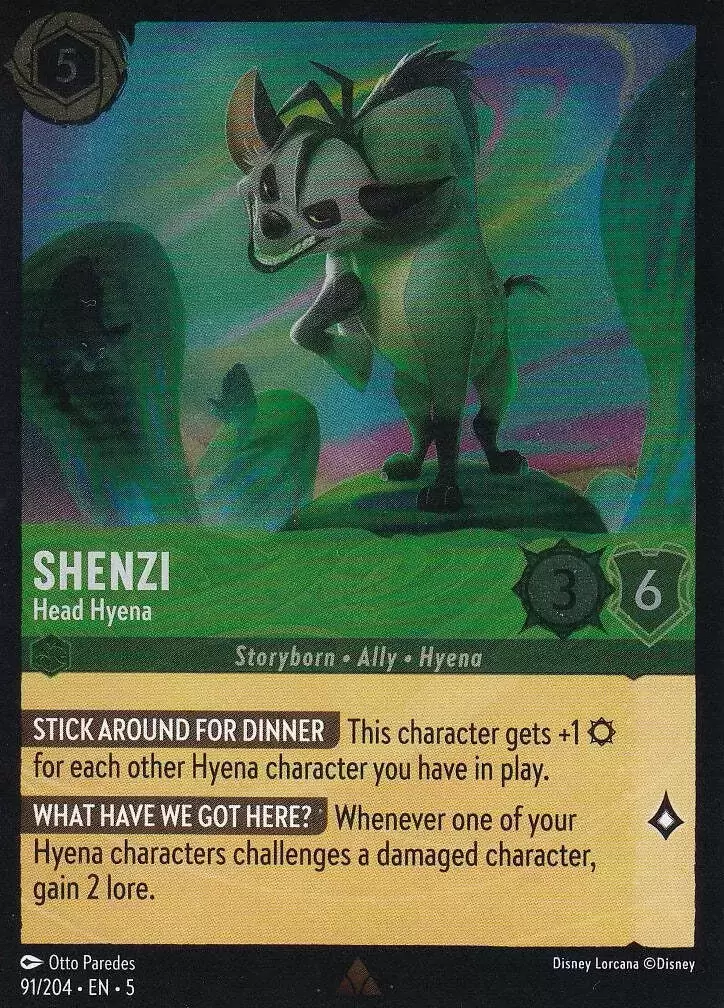 Shimmering Skies - Shenzi - Head Hyena - Foil