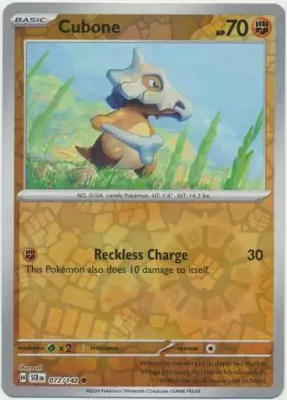 Stellar Crown SCREN - Cubone Reverse