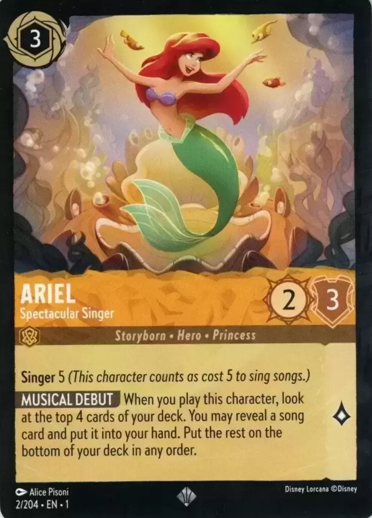 The First Chapter - Ariel - Spectacular Singer - Foil