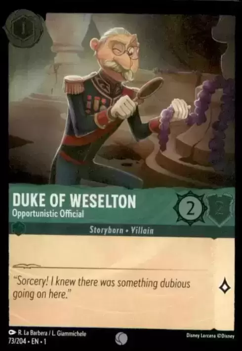 The First Chapter - Duke Of Weselton - Opportunistic Official - Foil