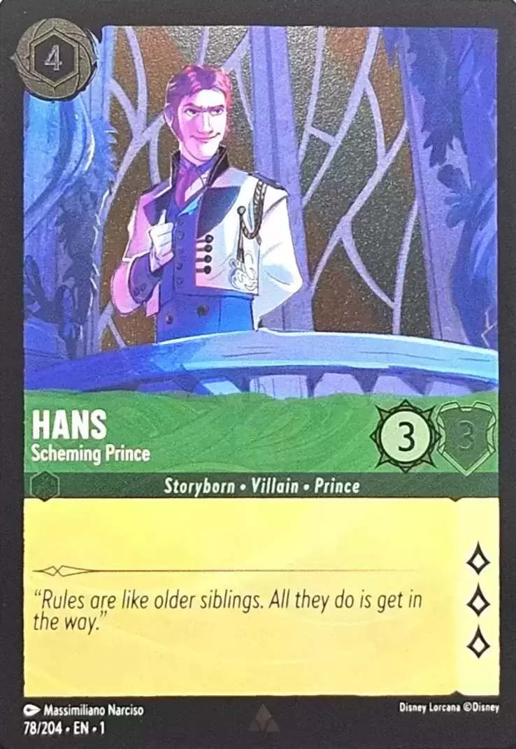 The First Chapter - Hans - Scheming Prince - Foil