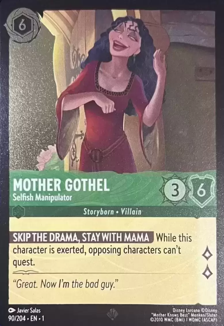 The First Chapter - Mother Gothel - Selfish Manipulator - Foil