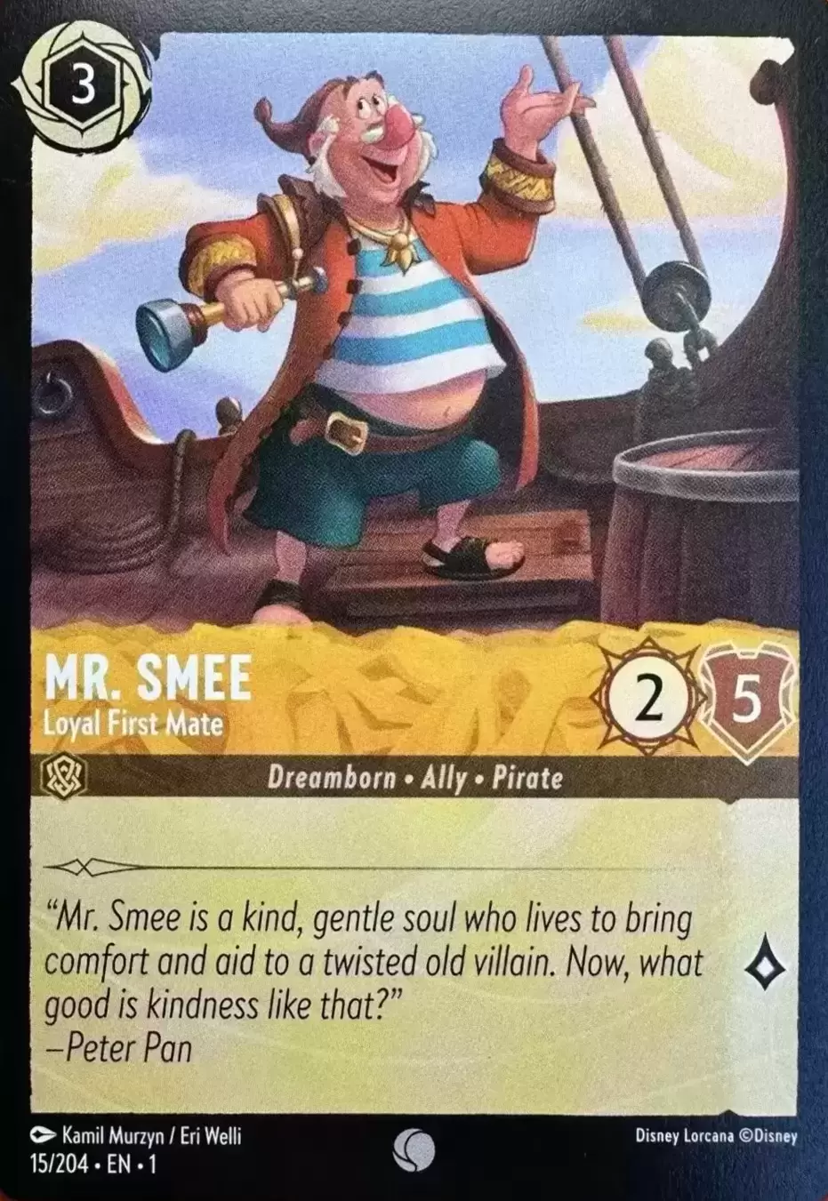 The First Chapter - Mr. Smee - Loyal First Mate - Foil