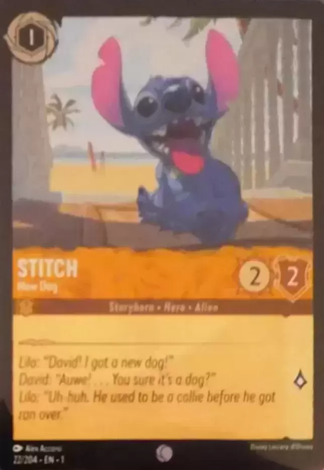 The First Chapter - Stitch - New Dog - Foil