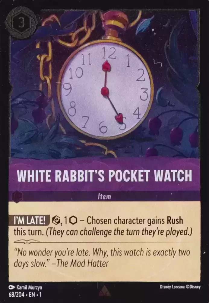 The First Chapter - White Rabbit\'s Pocket Watch - Foil
