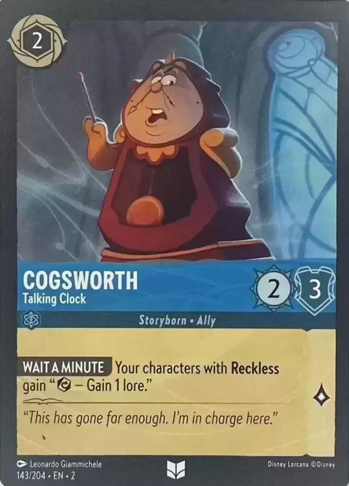 Rise of the Floodborn - Cogsworth - Talking Clock - Foil