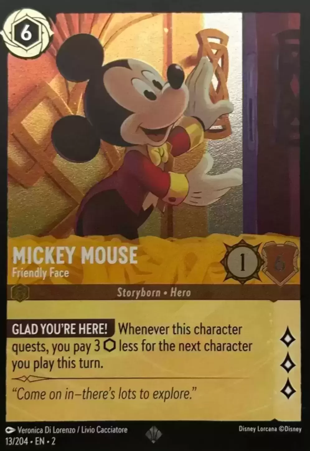 Rise of the Floodborn - Mickey Mouse - Friendly Face - Foil