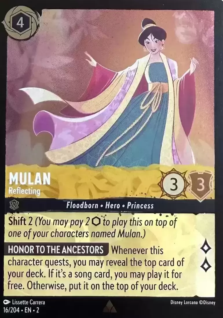 Rise of the Floodborn - Mulan - Reflecting - Foil