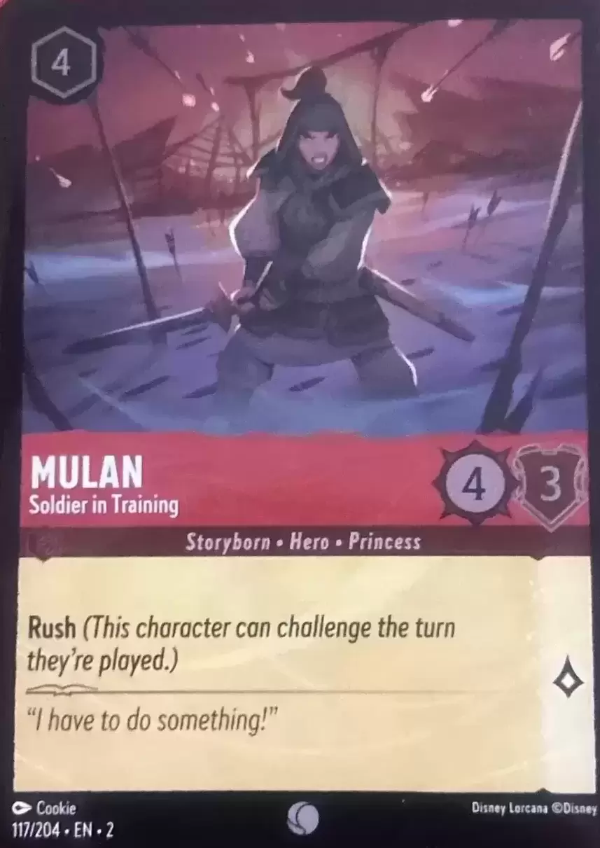 Rise of the Floodborn - Mulan - Soldier in Training - Foil