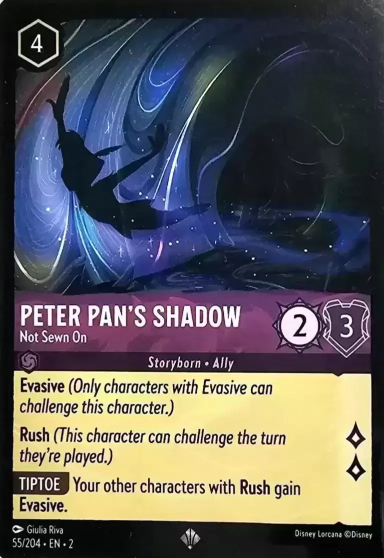 Rise of the Floodborn - Peter Pan\'s Shadow - Not Sewn On - Foil